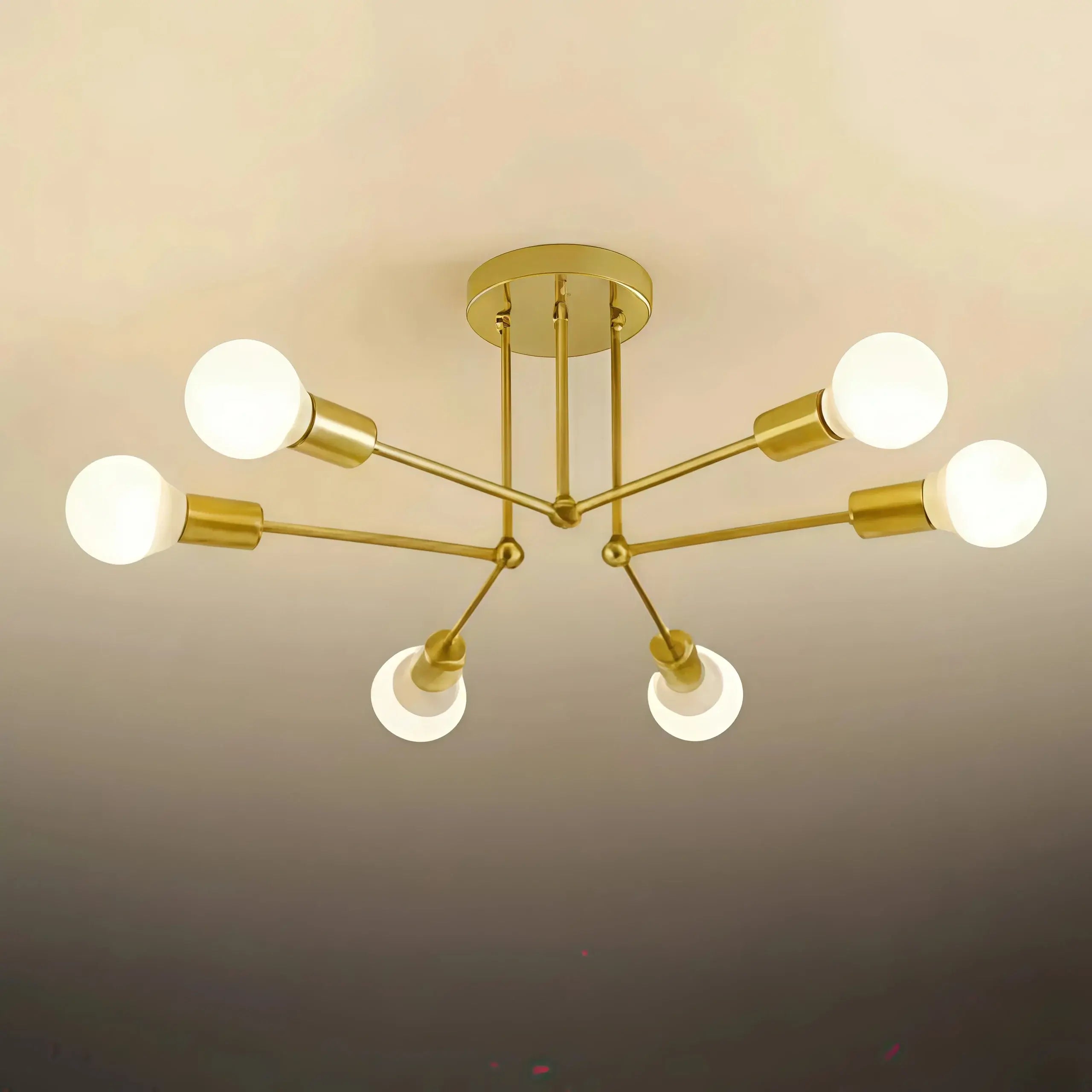 Nebula Royal Gold/Black LED Chandelier – Elegant Lighting for Living Room/Bedroom